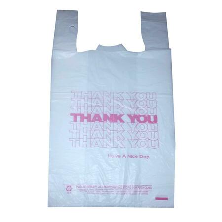 PRIMEPAK 11-10442 PEC Spectrum White Printed Thank You T-shirt Bag, 650PK 11-10442  (PEC)